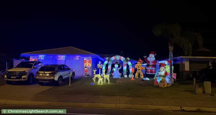 Christmas Light display at 169 Markeri Street, Mermaid Waters