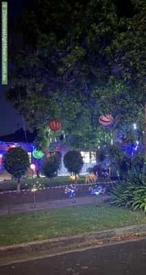 Christmas Light display at 5 Hiddleston Avenue, Box Hill South
