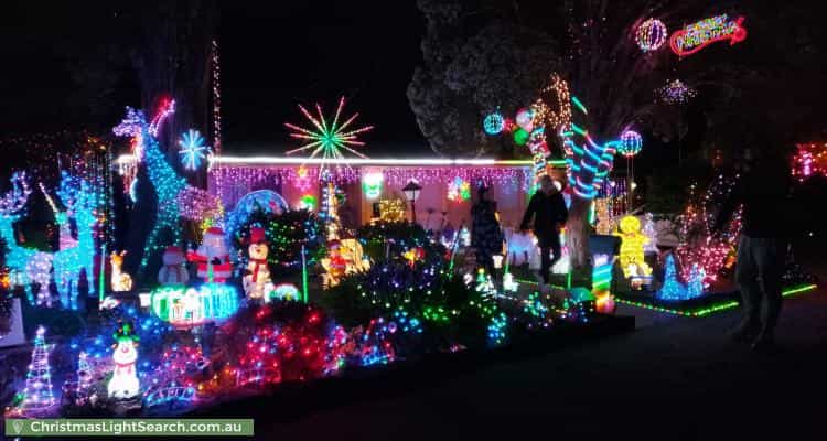 Christmas Light display at 3 Plume Court, Glen Waverley