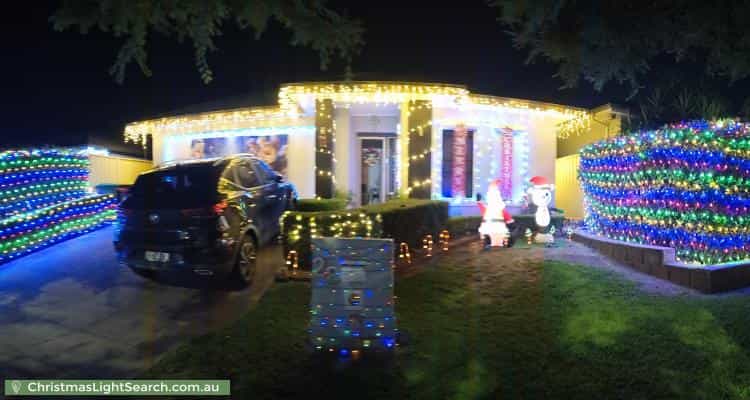 Christmas Light display at 28 Bradley Drive, Harrington Park