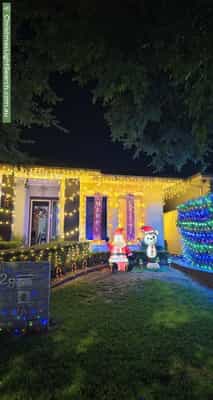 Christmas Light display at 28 Bradley Drive, Harrington Park