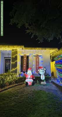 Christmas Light display at 28 Bradley Drive, Harrington Park