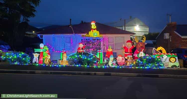 Christmas Light display at  Grove Road, Glenorchy