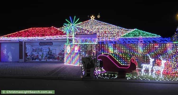 Christmas Light display at 32 Boboli Way, Pearsall