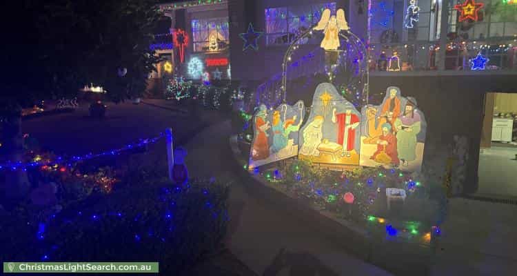 Christmas Light display at 12 Eucumbene Drive, Duffy