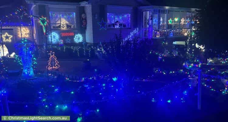 Christmas Light display at 12 Eucumbene Drive, Duffy
