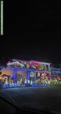 Christmas Light display at 87 Kurrajong Street, Windang