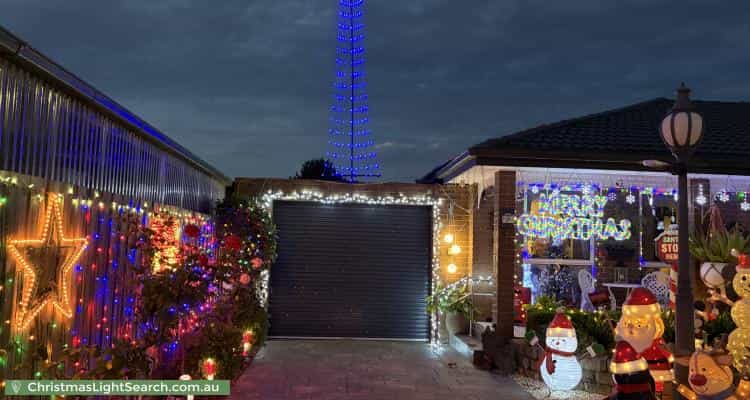 Christmas Light display at 9 Aenone Avenue, Noble Park