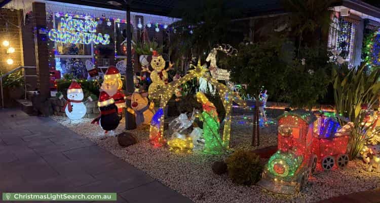 Christmas Light display at 9 Aenone Avenue, Noble Park