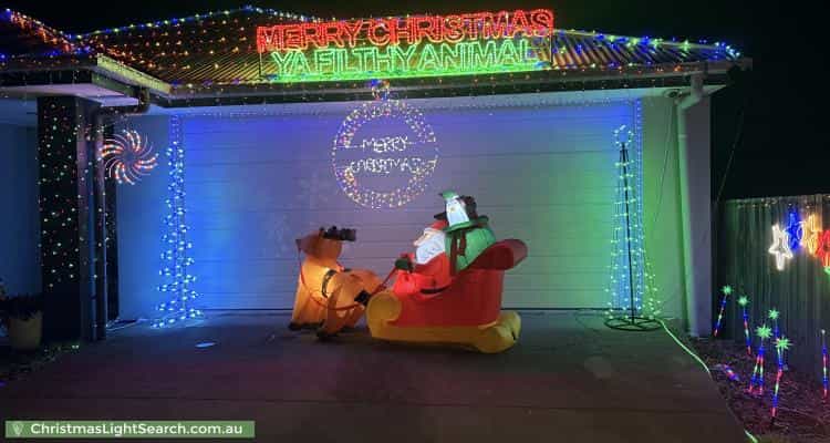 Christmas Light display at 31 Poppy Crescent, Springfield Lakes