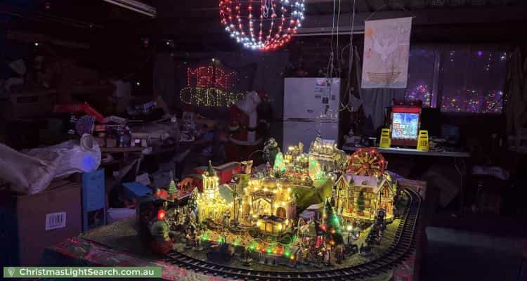 Christmas Light display at 8 Ring Court, Dandenong North