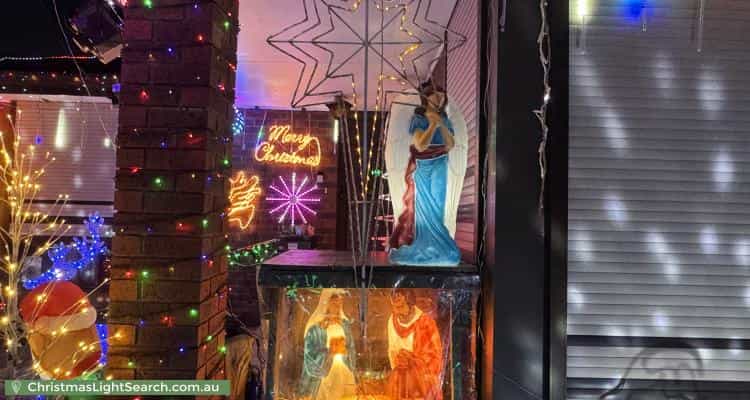 Christmas Light display at 8 Ring Court, Dandenong North