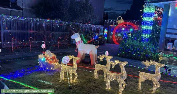 Christmas Light display at 8 Ring Court, Dandenong North