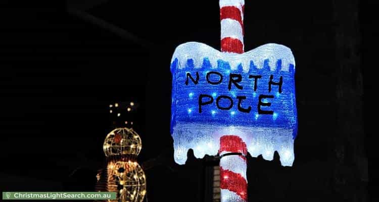 Christmas Light display at 37 Squires Avenue, Seaton