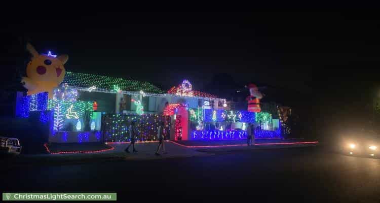 Christmas Light display at 11 Stanmere Street, Carindale