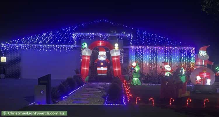 Christmas Light display at 11 Cordeaux Street, Louth Park