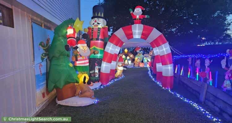 Christmas Light display at 68 Halse Street, Sunnybank