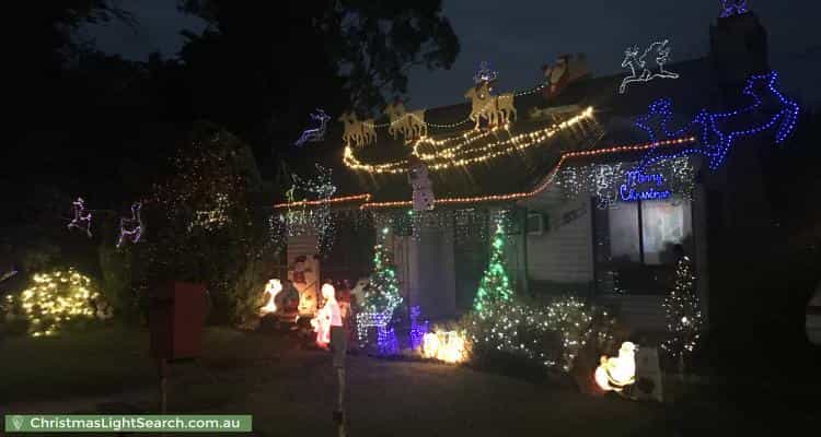 Christmas Light display at 84 Vale Street, Moe