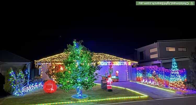 Christmas Light display at 62 Kirsten Circuit, Nirimba