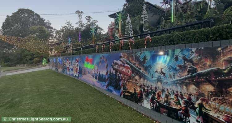 Christmas Light display at 17 Bunnal Avenue, Winmalee