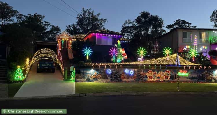 Christmas Light display at 17 Bunnal Avenue, Winmalee