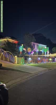 Christmas Light display at 17 Bunnal Avenue, Winmalee