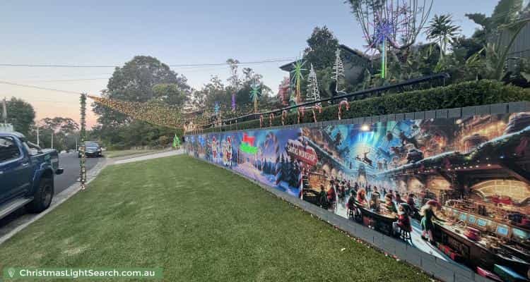Christmas Light display at 17 Bunnal Avenue, Winmalee
