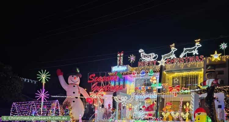 Christmas Light display at 8 Goodin Road, Baulkham Hills