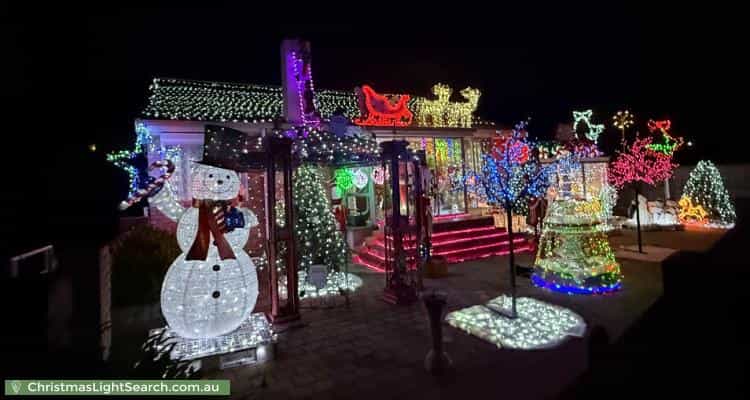 Christmas Light display at 6 Bounty Street, Warrane