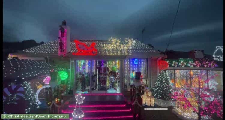 Christmas Light display at 6 Bounty Street, Warrane