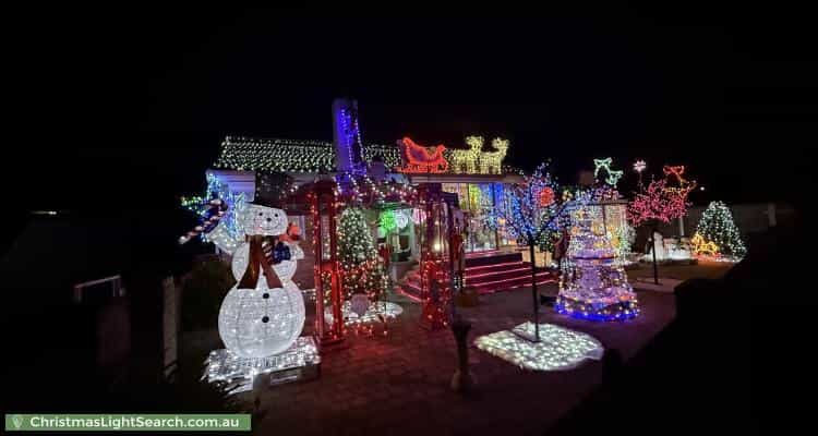 Christmas Light display at 6 Bounty Street, Warrane