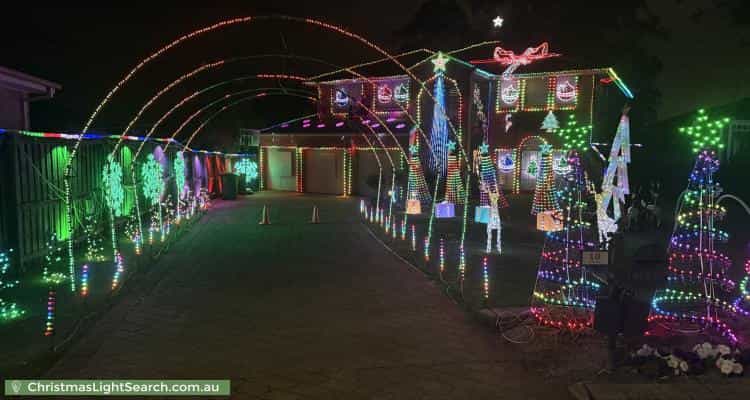 Christmas Light display at 10 Karinya Place, Kellyville