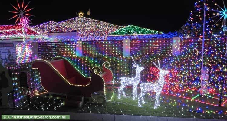 Christmas Light display at 32 Boboli Way, Pearsall