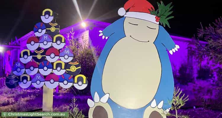 Christmas Light display at 1 Deakin Place, Thurgoona