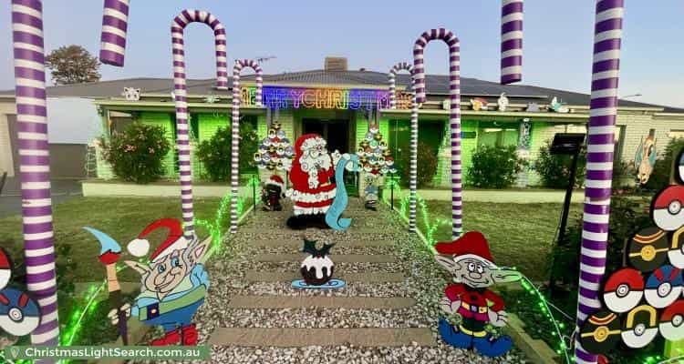 Christmas Light display at 1 Deakin Place, Thurgoona