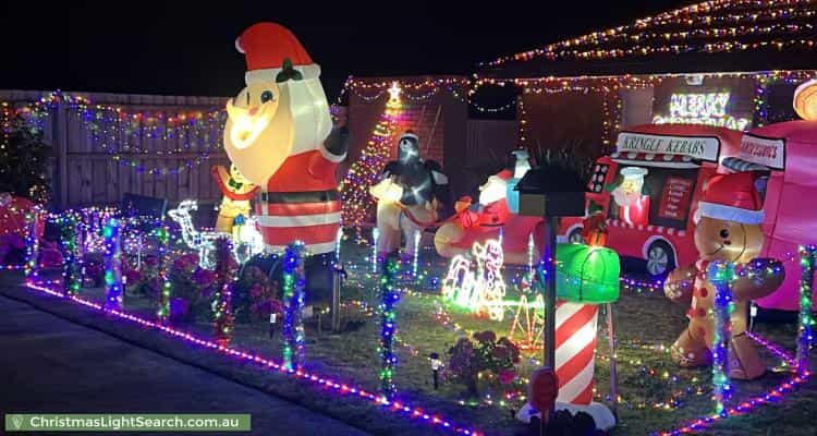 Christmas Light display at 62 Rawdon Hill Drive, Dandenong North