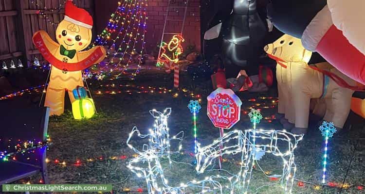 Christmas Light display at 62 Rawdon Hill Drive, Dandenong North