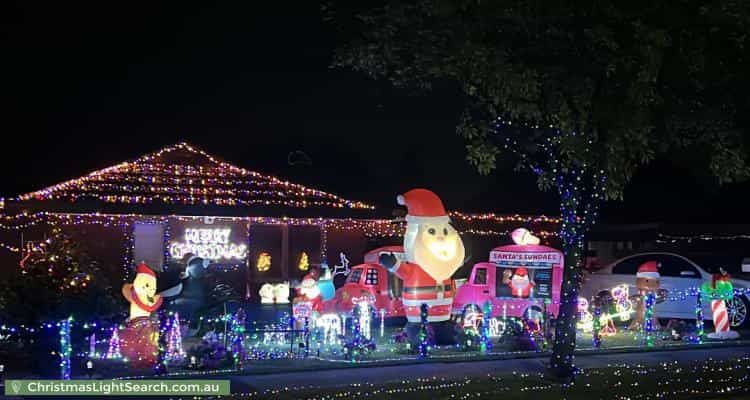 Christmas Light display at 62 Rawdon Hill Drive, Dandenong North