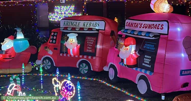 Christmas Light display at 62 Rawdon Hill Drive, Dandenong North