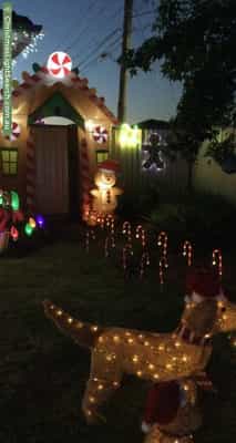 Christmas Light display at 21 Hoffmans Road, Essendon West
