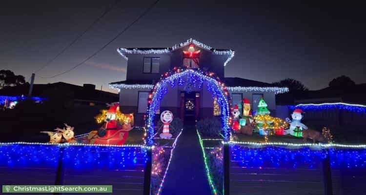 Christmas Light display at 15 White Avenue, Bayswater North