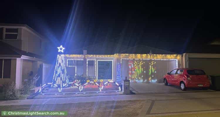 Christmas Light display at 30 Roulettes Parade, Clarkson