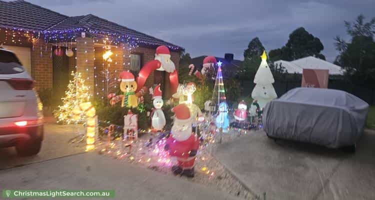 Christmas Light display at 18 Salim Way, Clyde North