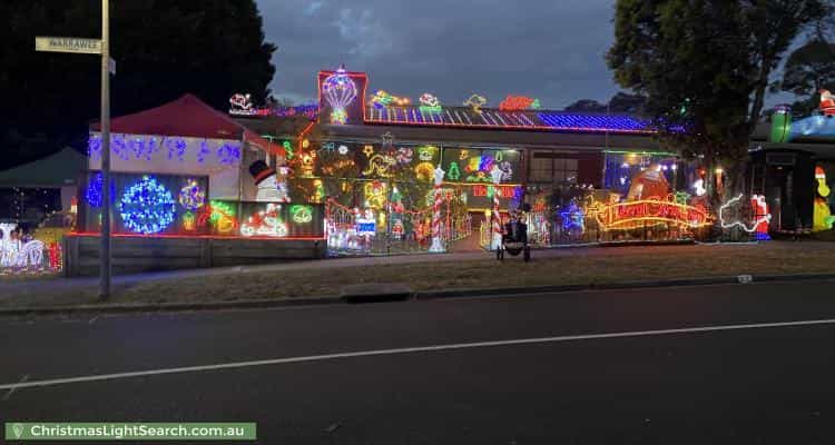 Christmas Light display at 61 Warrawee Circuit, Frankston