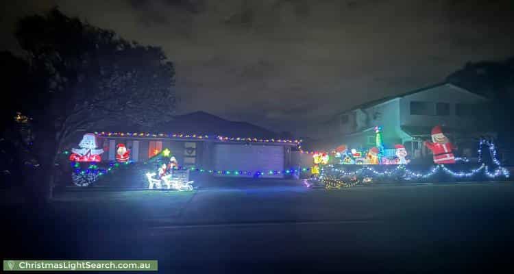 Christmas Light display at 4 Mera Street, Guildford