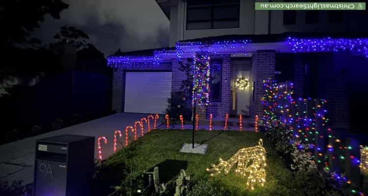 Christmas Light display at 9A Jacaranda Avenue, Cheltenham