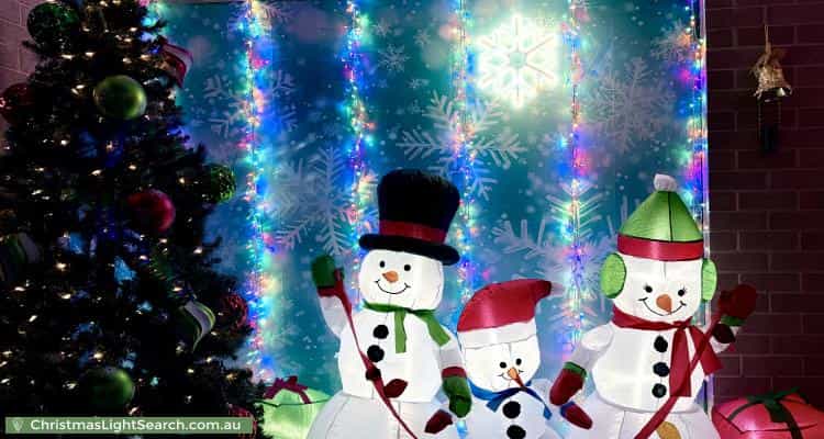 Christmas Light display at 1 Serenity Place, Springfield Lakes