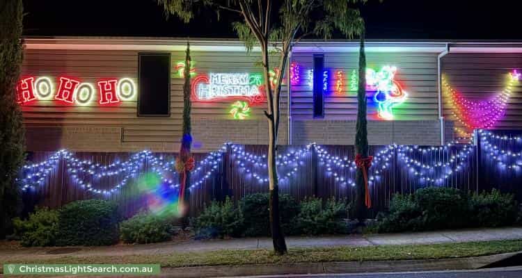 Christmas Light display at 1 Serenity Place, Springfield Lakes