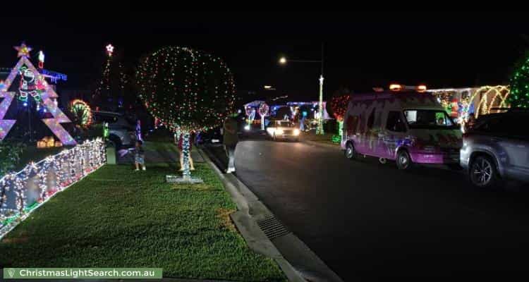 Christmas Light display at  Walseley Crescent, Gledswood Hills