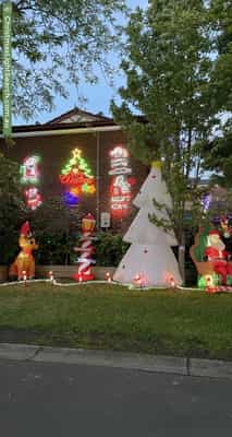 Christmas Light display at 1 Ann Court, Bundoora